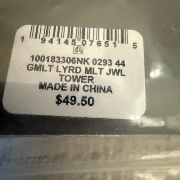 Style & Co. Layered Stone Statement Necklace, 20" + 3" Extender - Picture 3 of 3